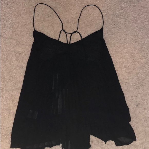 Black spaghetti strap blouse - Picture 2 of 2